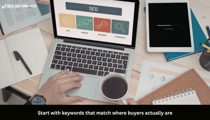 Start with keywords that match where buyers actually are - - SEO for SaaS Companies