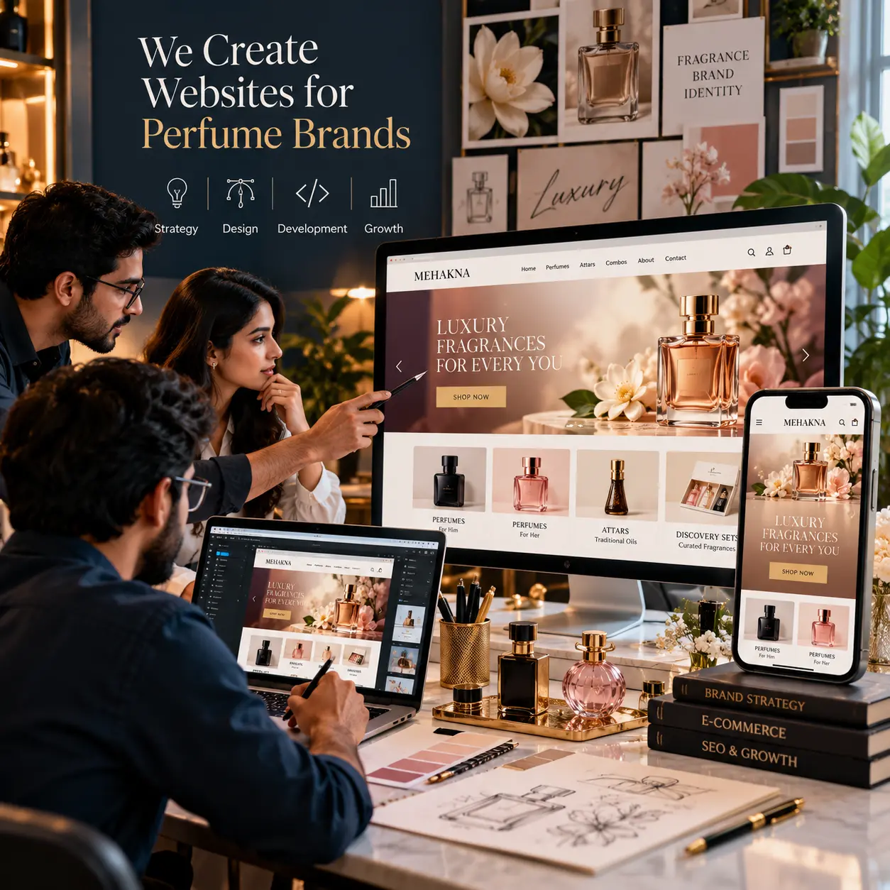 Website Development for Perfume Business