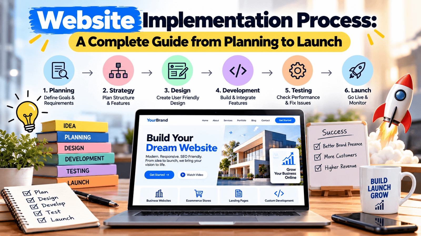Website Implementation Process: A Complete Guide from Planning to Launch