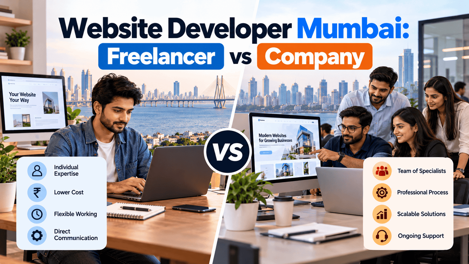 website developer mumbai freelancer vs company